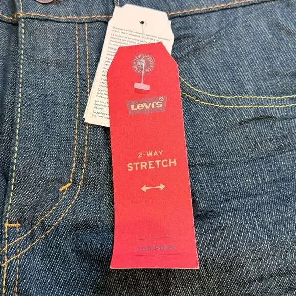 Levis 511 Jeans Mens 31x30 Blue Denim Slim Fit Stretch 2-Way Comfort Mid Rise - Picture 4 of 11